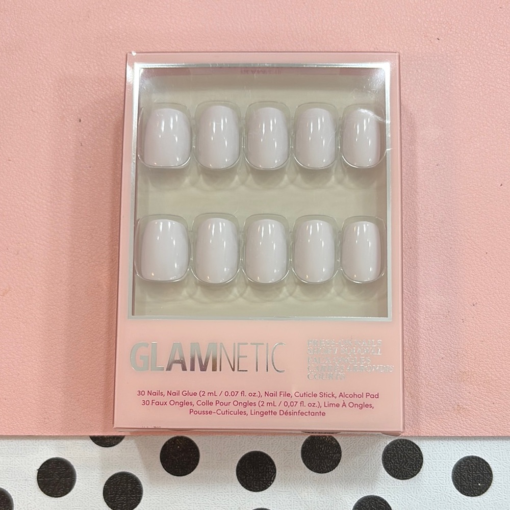 GLAMNETIC Lilac Grey Press-On Nails